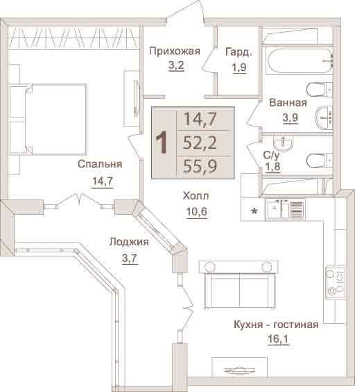 Планировка квартиры