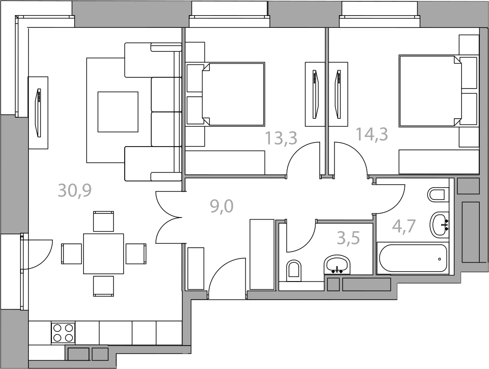 Планировка квартиры
