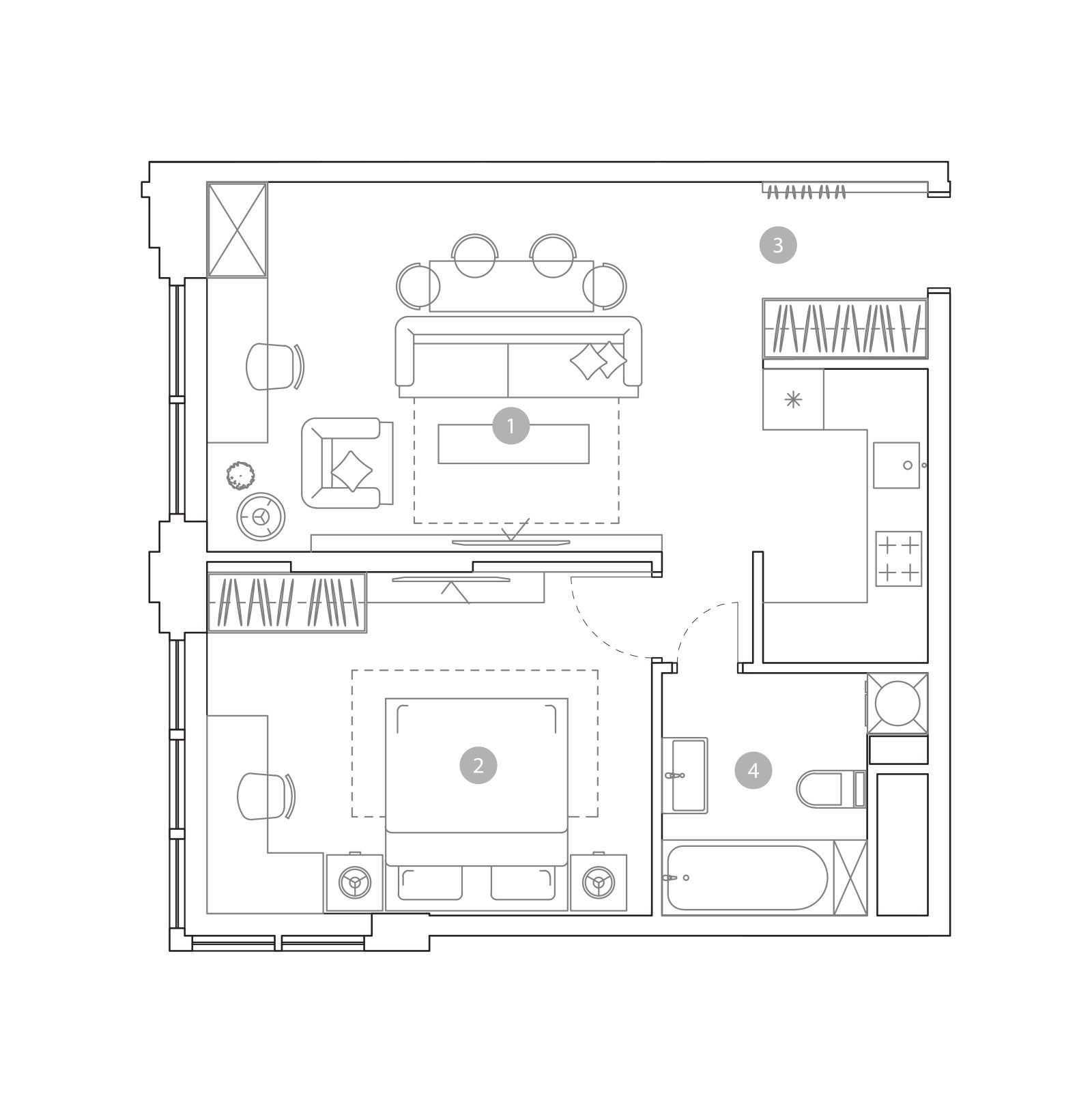 Планировка: 2-комнатная квартира, 51,0 м²