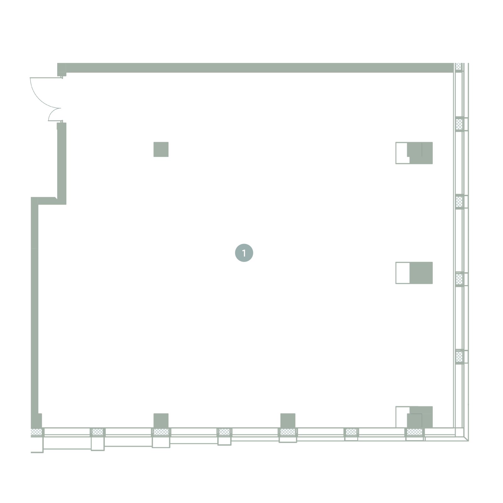 Планировка: студия, 114,5 м²