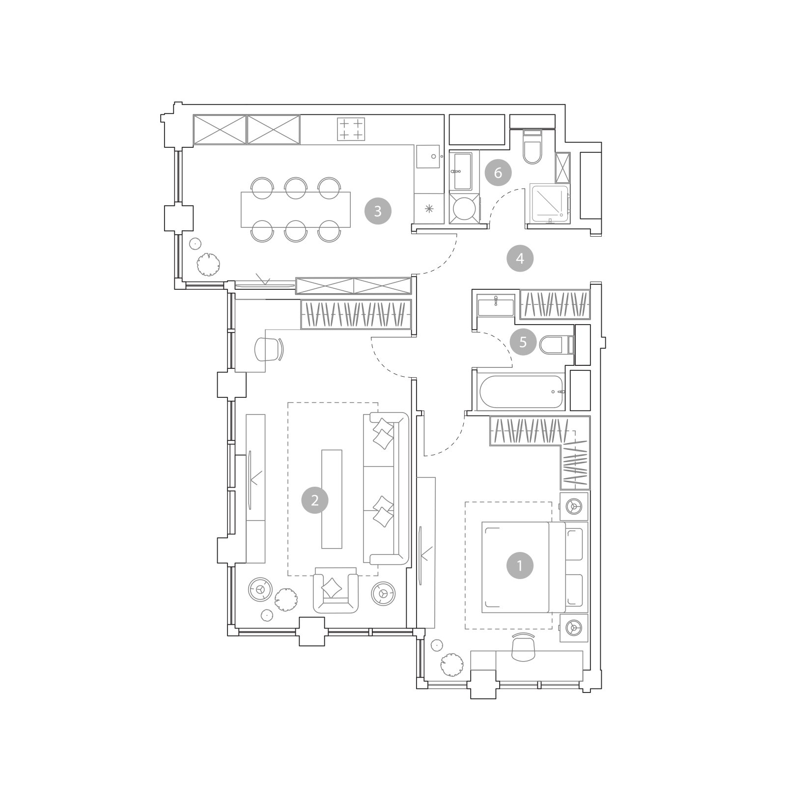 Планировка: 2-комнатная квартира, 72,7 м²