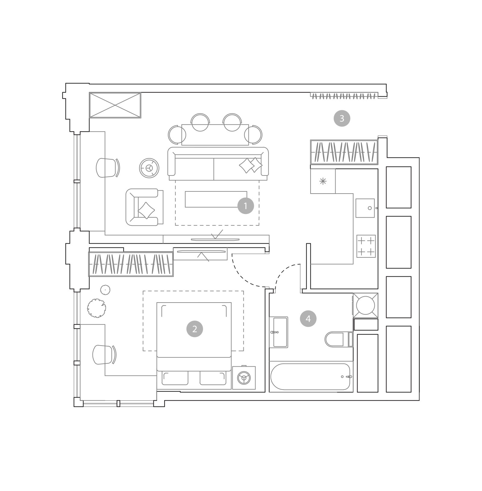 Планировка: 2-комнатная квартира, 49,9 м²