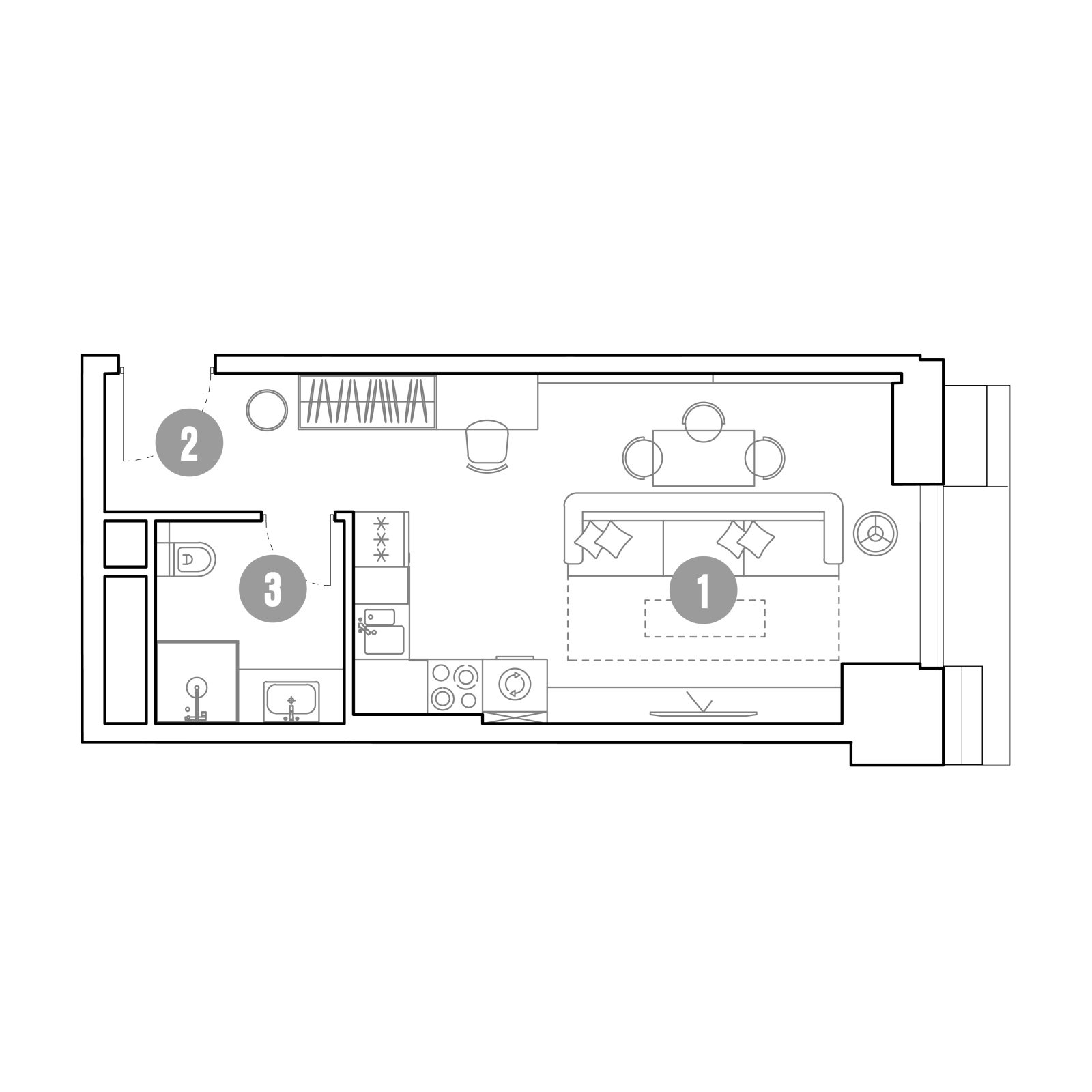 Планировка: студия, 31,2 м²