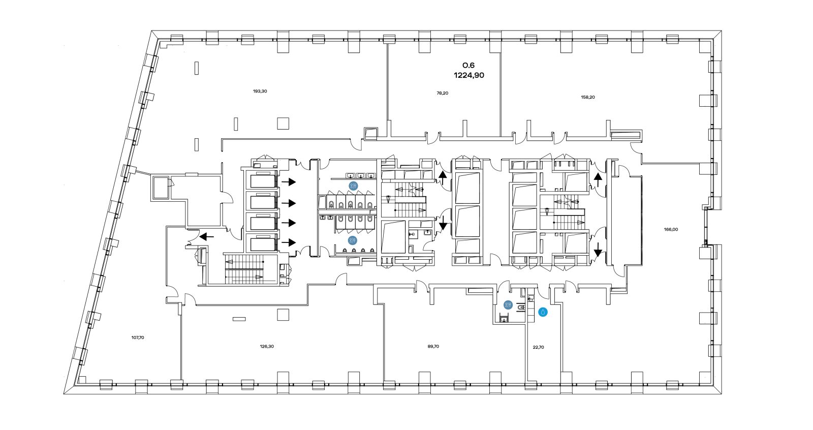 Планировка: студия, 1 224,9 м²