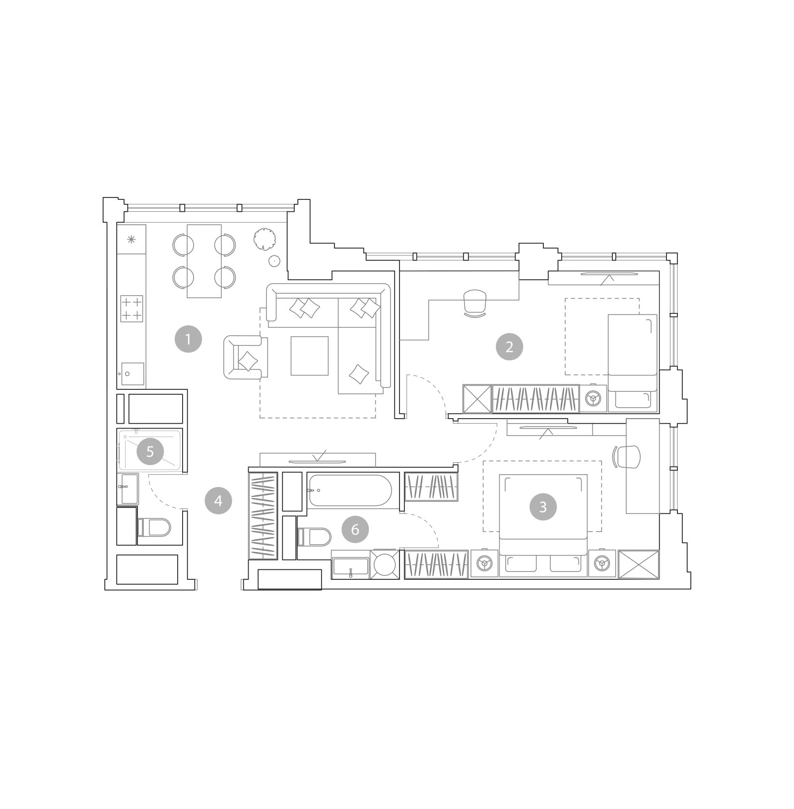 Планировка: 3-комнатная квартира, 71,4 м²
