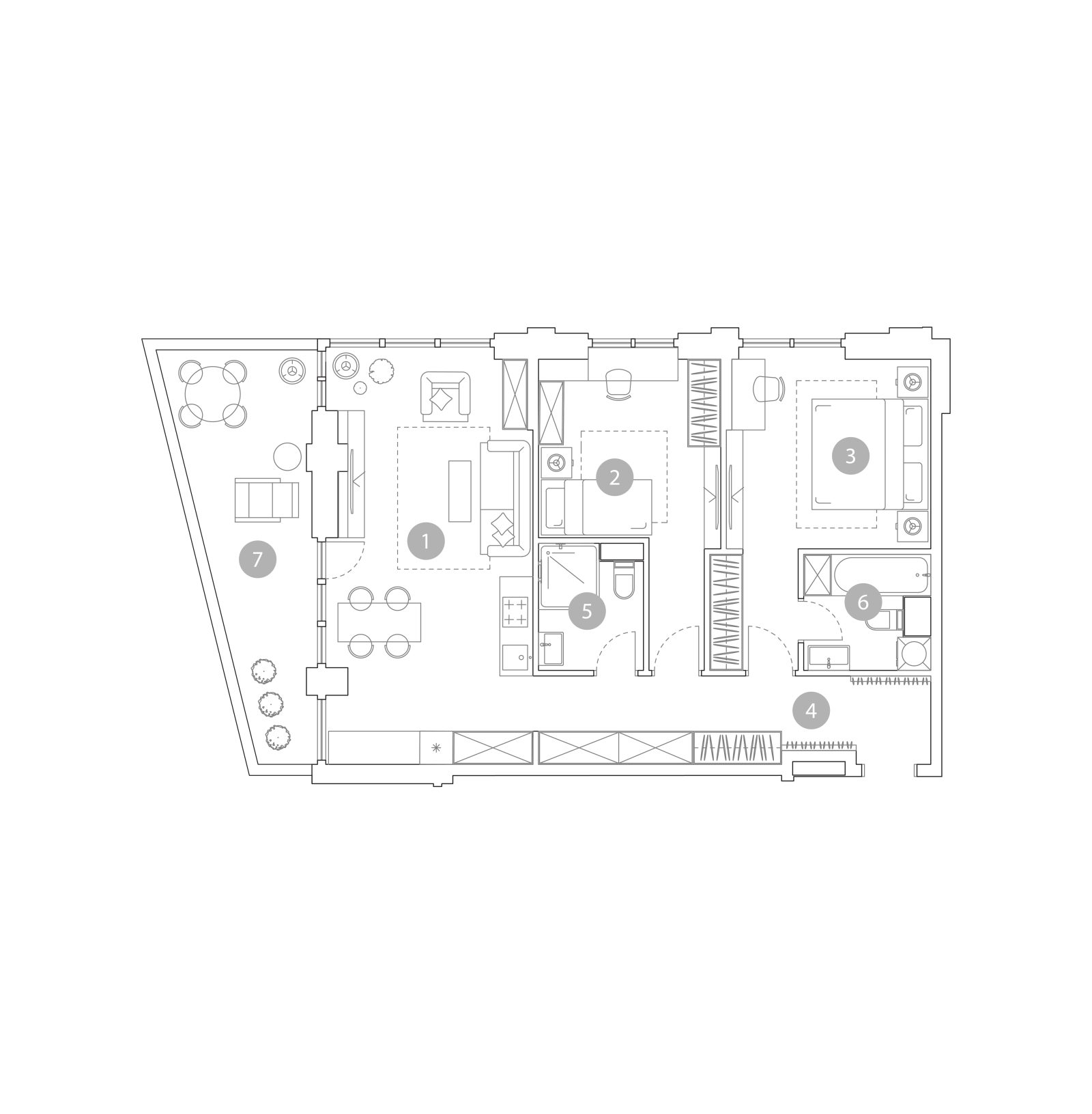 Планировка: 3-комнатная квартира, 81,9 м²