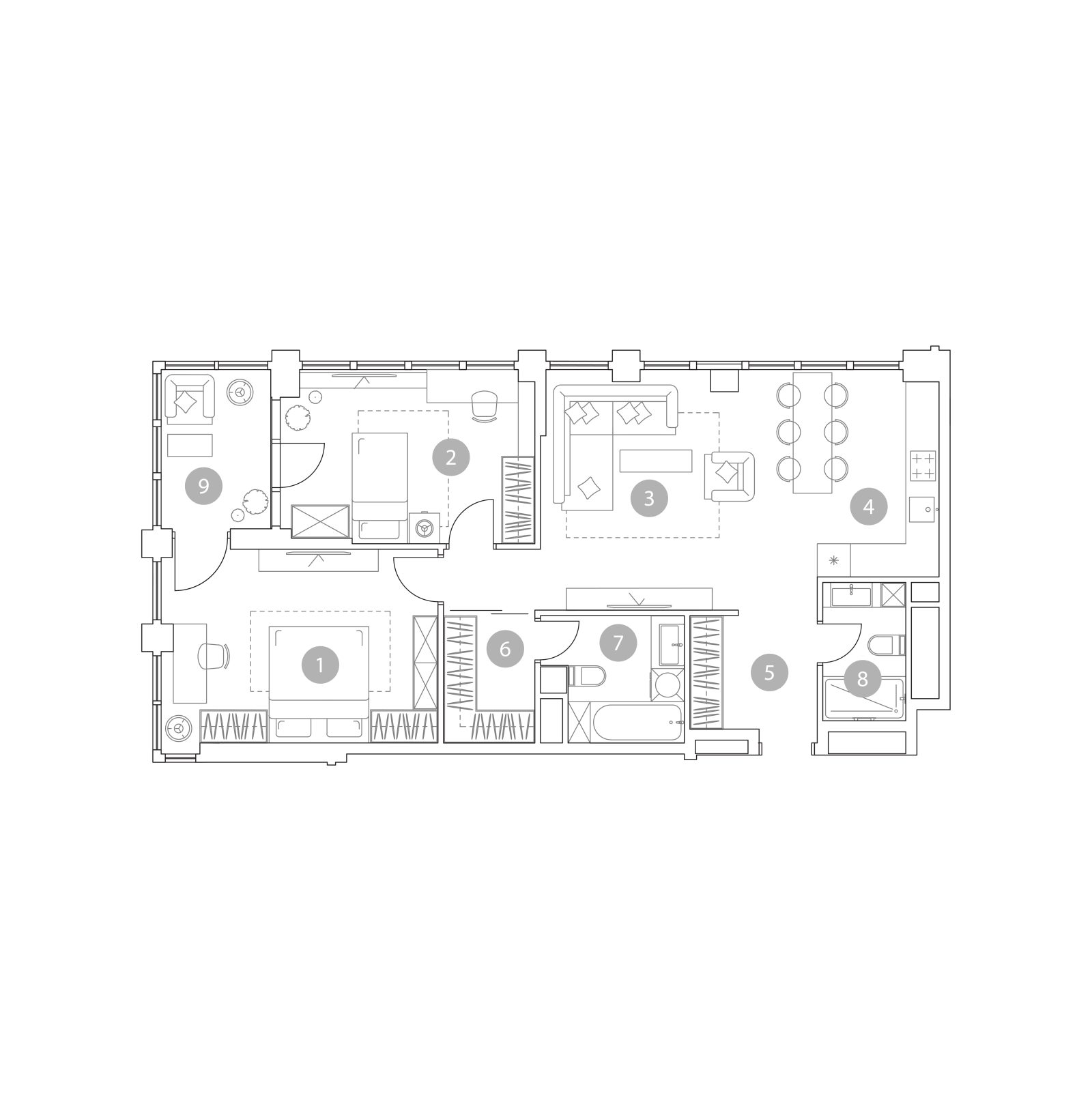 Планировка: 3-комнатная квартира, 84,7 м²