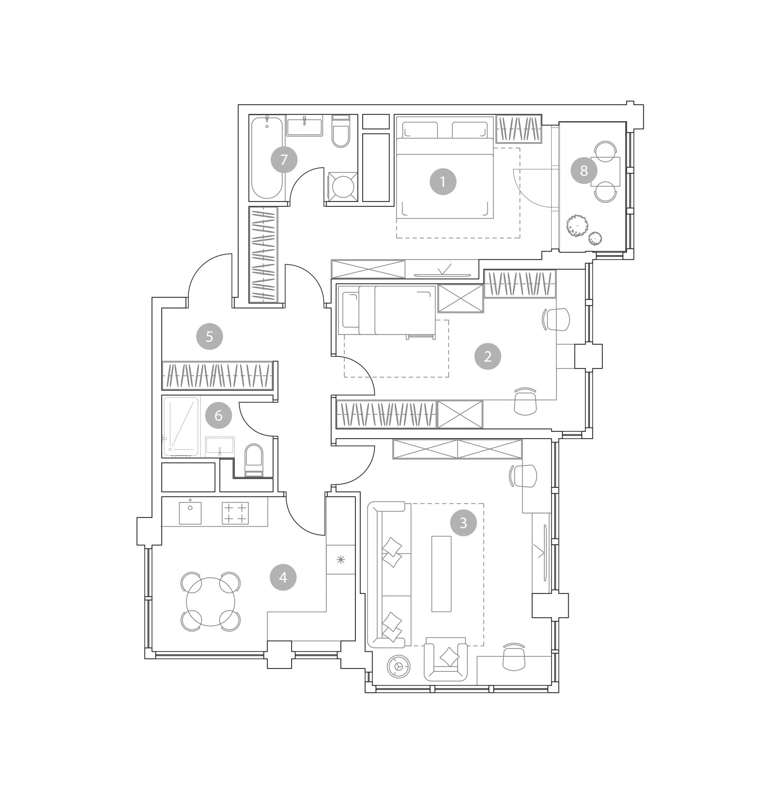 Планировка: 3-комнатная квартира, 83,2 м²