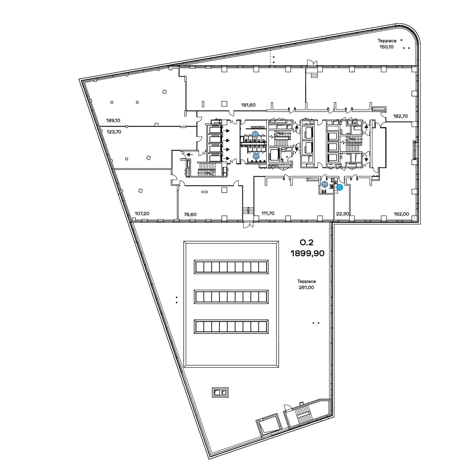 Планировка: студия, 1 899,9 м²