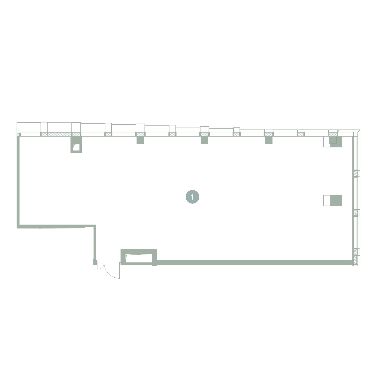 Планировка: студия, 118,4 м²