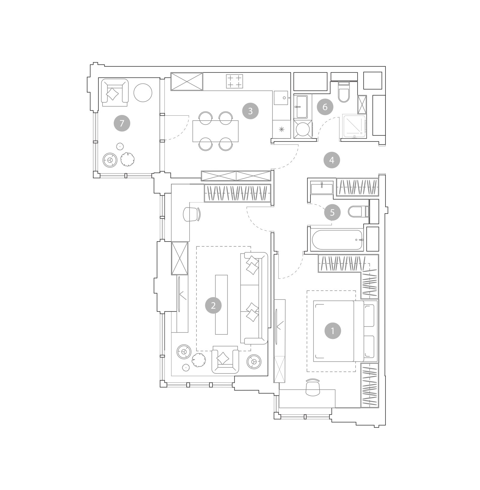 Планировка: 2-комнатная квартира, 72,2 м²