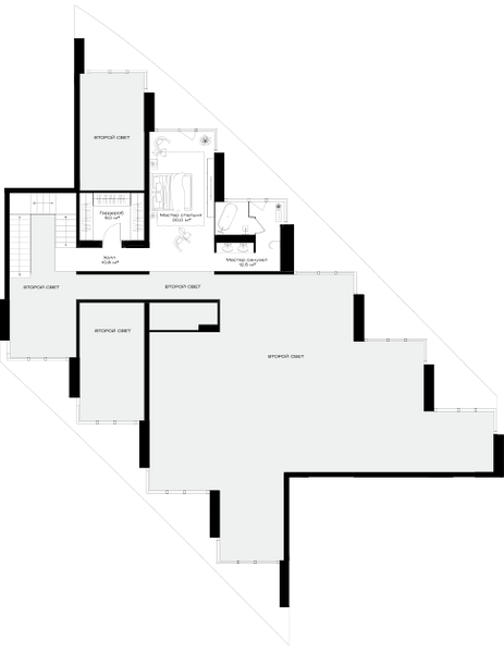 Планировка: 5-комнатная квартира, 359,3 м²
