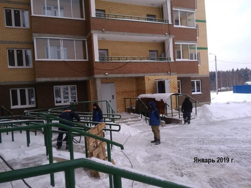 Ход строительства, Январь 2019