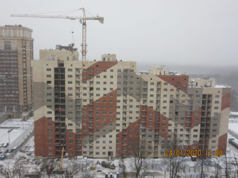 Ход строительства, Январь 2020