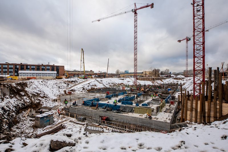 Ход строительства, Январь 2020