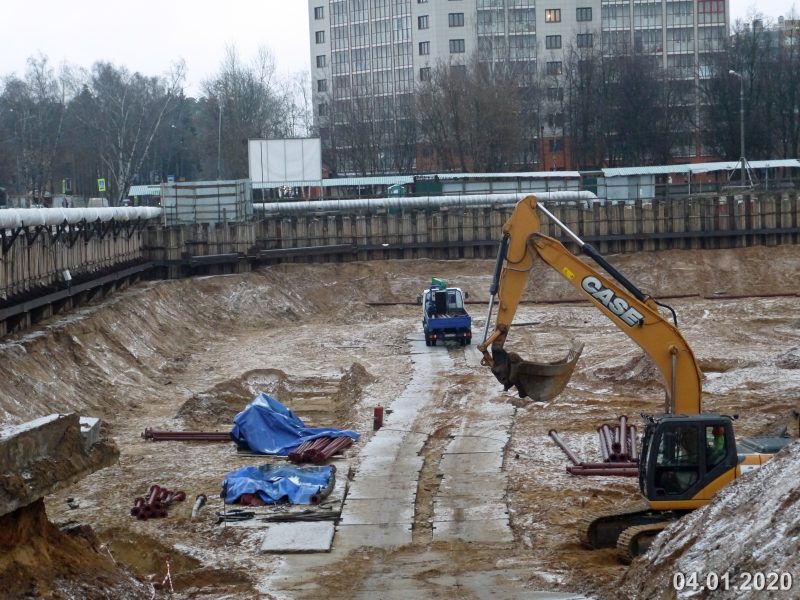 Ход строительства, Январь 2020