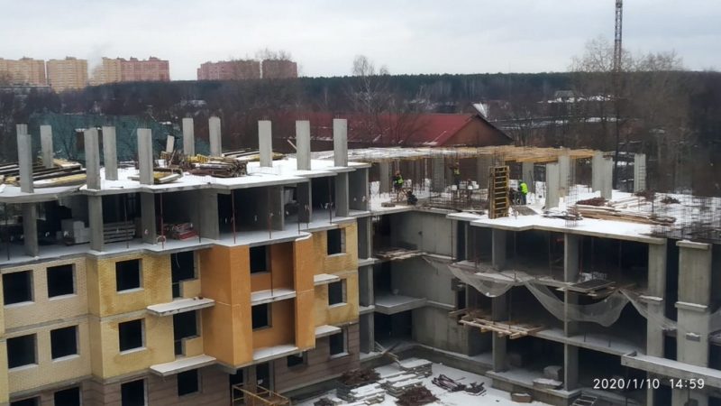 Ход строительства, Январь 2020