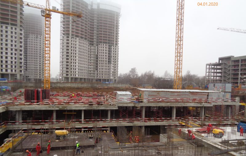 Ход строительства, Январь 2020