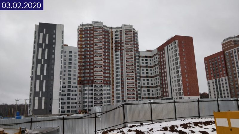 Ход строительства, Февраль 2020