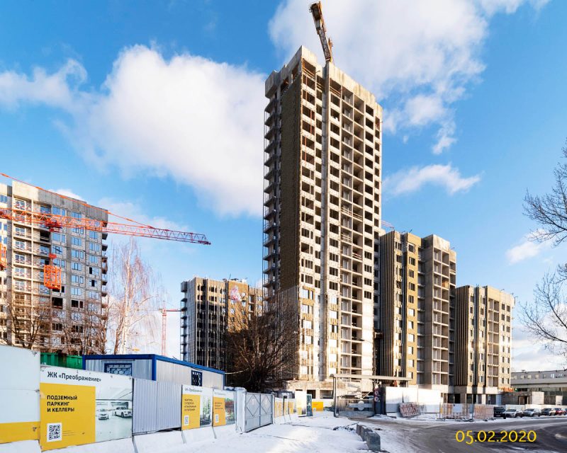 Ход строительства, Февраль 2020