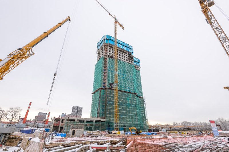 Ход строительства, Январь 2020