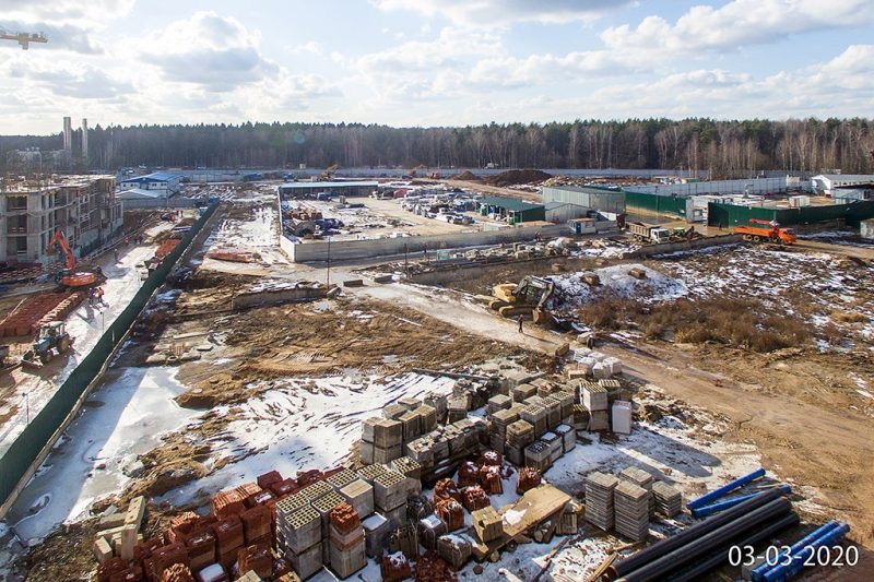 Ход строительства, Март 2020