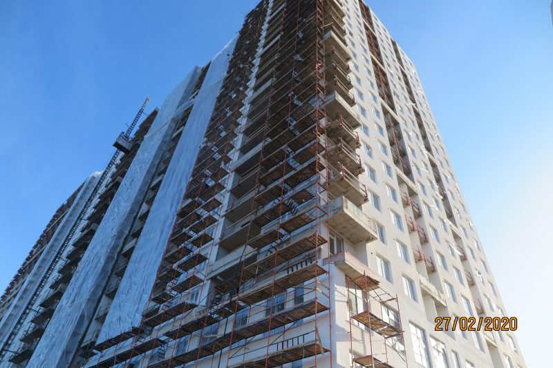 Ход строительства, Февраль 2020