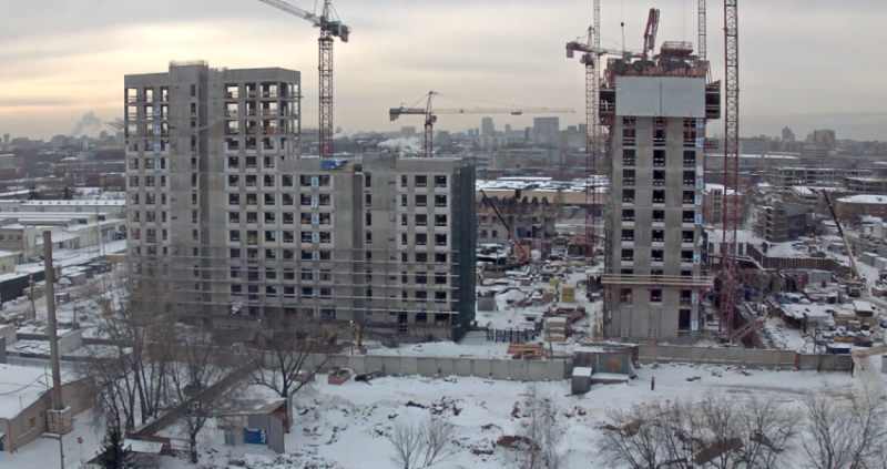 Ход строительства, Январь 2018