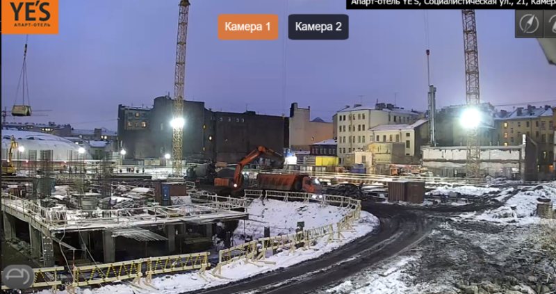 Ход строительства, Январь 2018