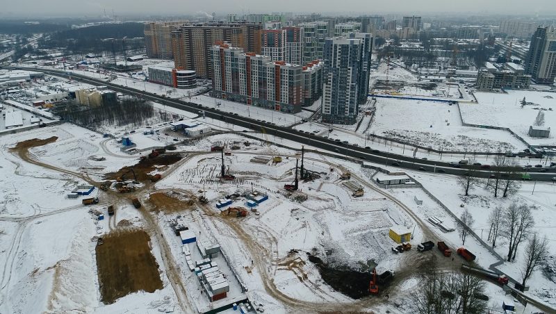 Ход строительства, Январь 2018