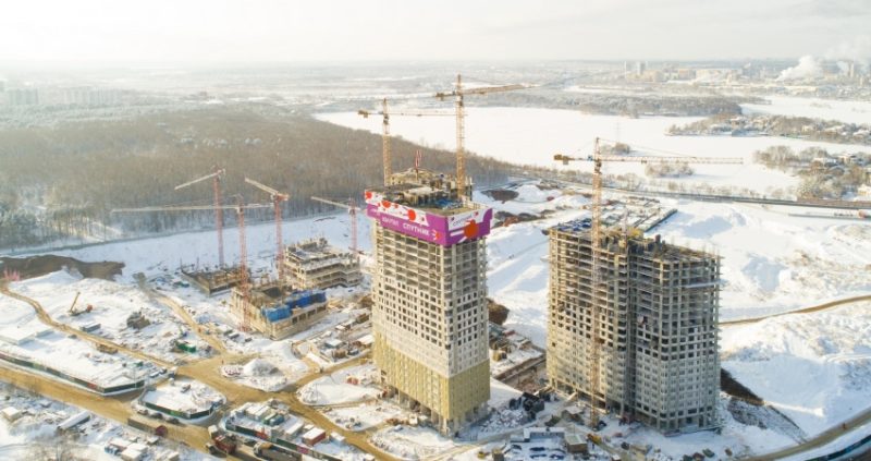 Ход строительства, Февраль 2018
