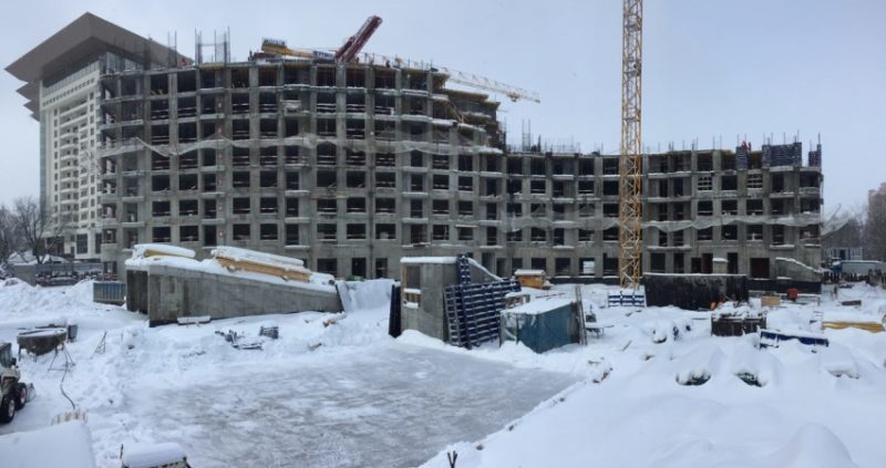Ход строительства, Январь 2018