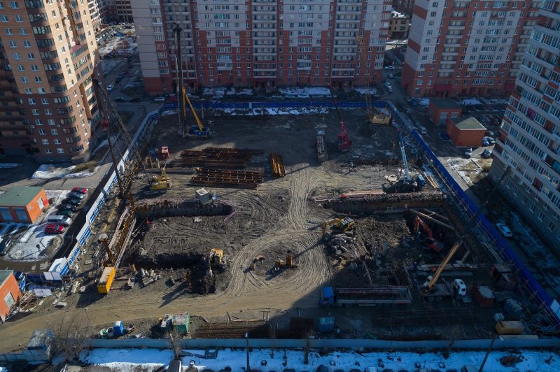Ход строительства, Апрель 2018