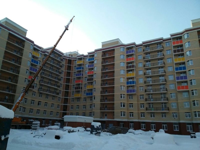 Ход строительства, Январь 2018
