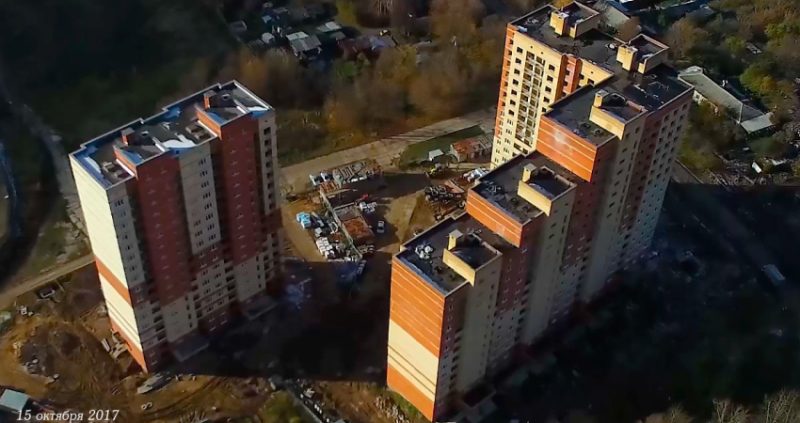 Ход строительства, Октябрь 2017