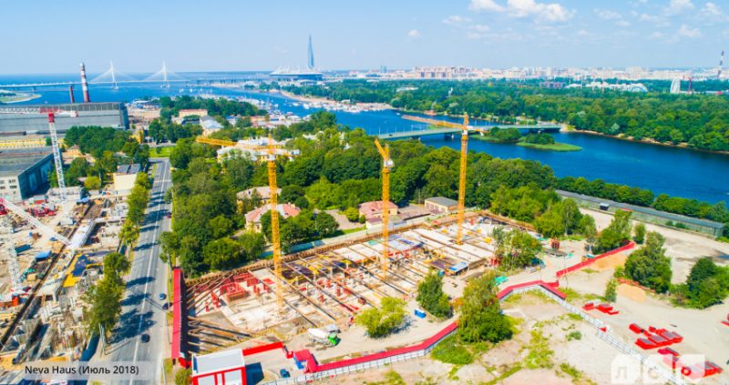 Ход строительства, Июль 2018