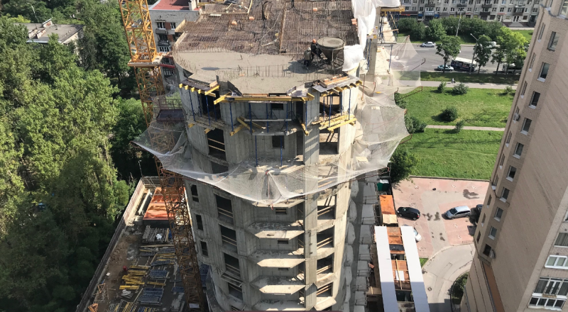 Ход строительства, Июль 2018