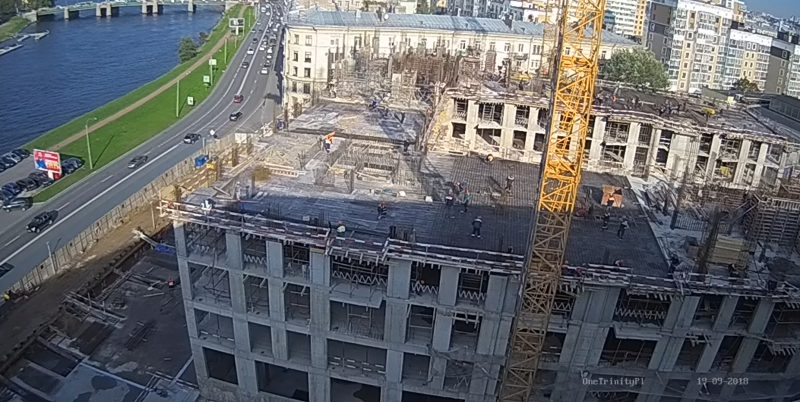 Ход строительства, Сентябрь 2018