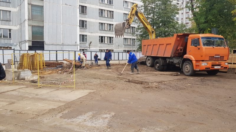 Ход строительства, Октябрь 2018