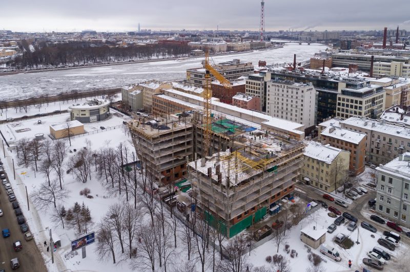Ход строительства, Январь 2019