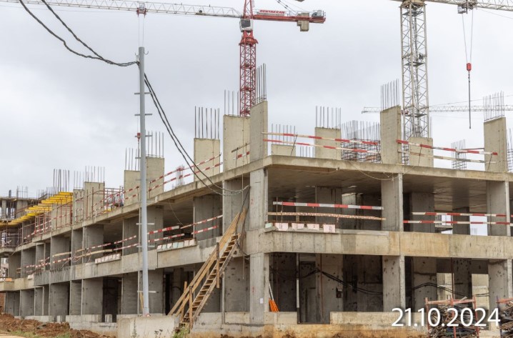 Ход строительства, 21 октября 2024
