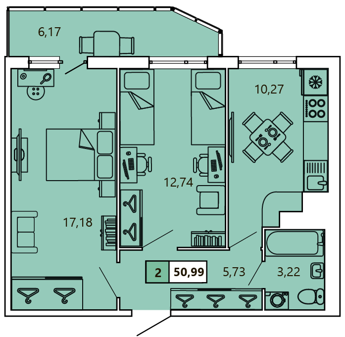 Планировка квартиры flat:197245:1